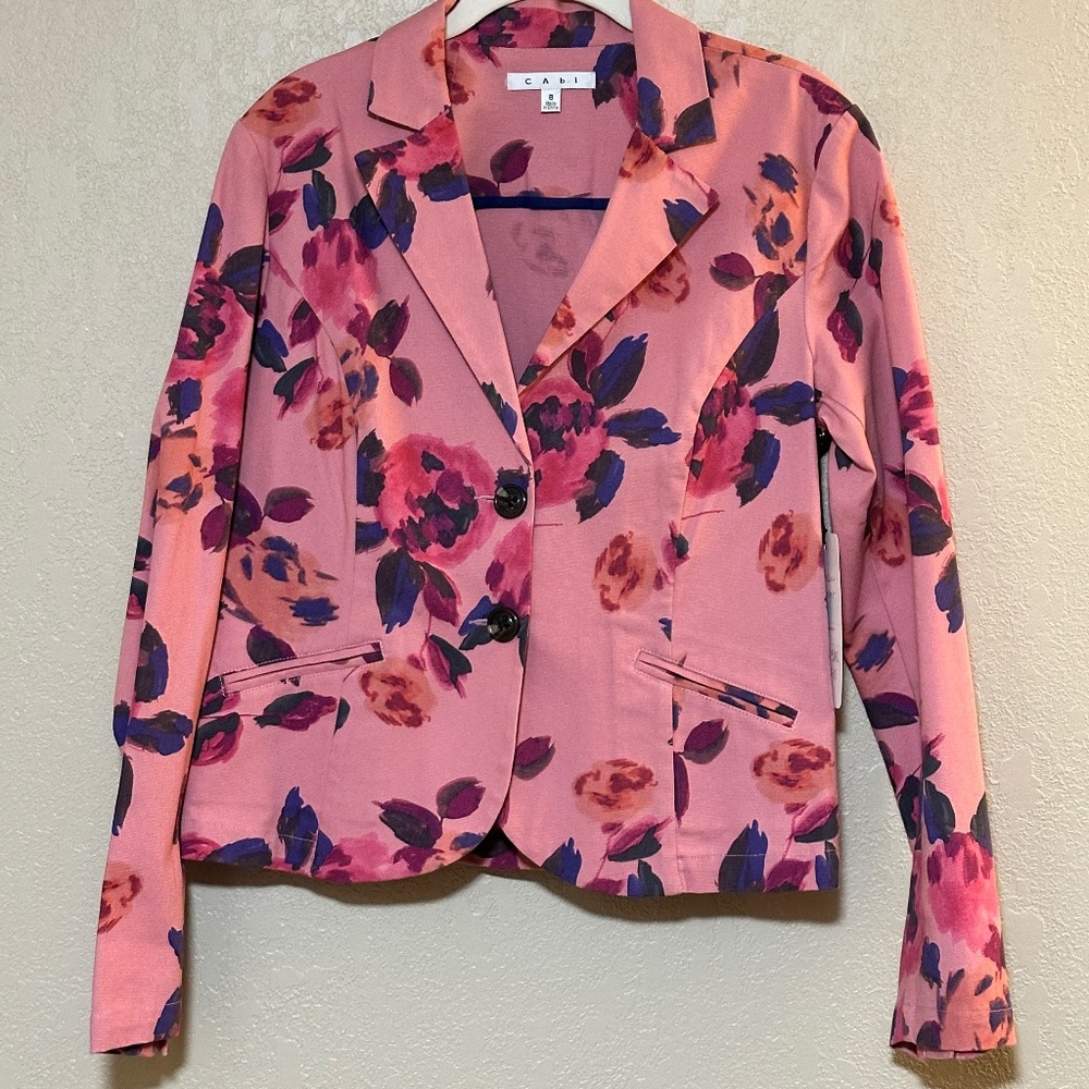 CAbi - Rose Garden Floral Blazer | Size 8